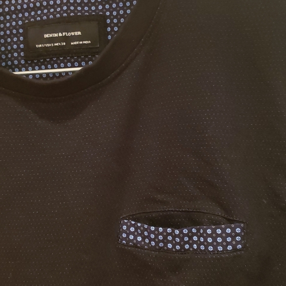 Denim & Flower Tee - Picture 3 of 6